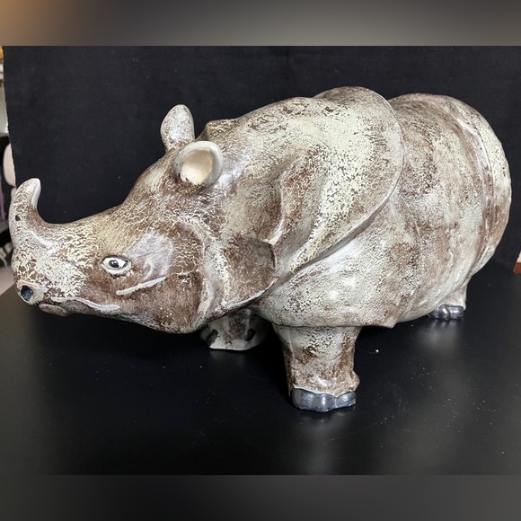Rare Vintage 1977 Arnel's Ceramic Rhino - Picture 2 of 14